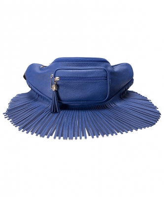 Fashion Fringe Tassel Fanny Pack Waist Bag KL088 ROYAL BLUE
